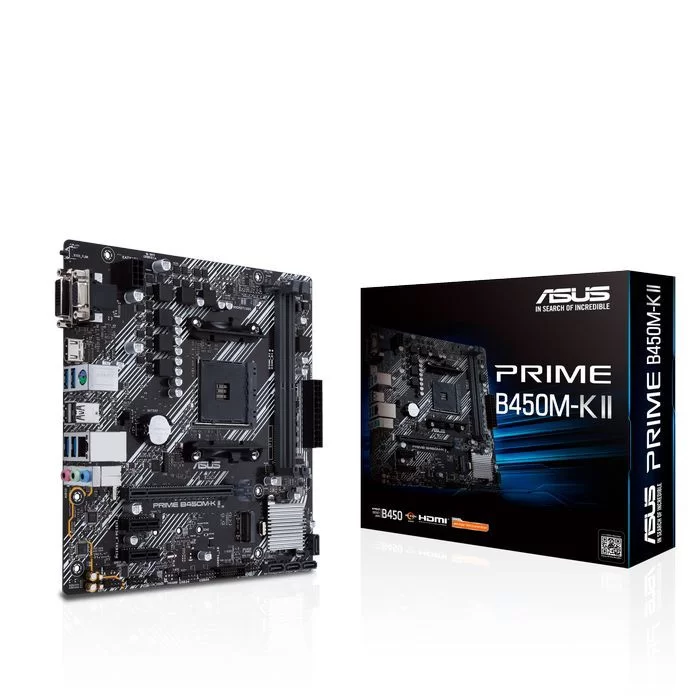 Материнская Плата Asus PRIME B450M-K II DDR4 DIMM AM4 Материнская Плата Asus PRIME B450M-K II DDR4 DIMM AM4