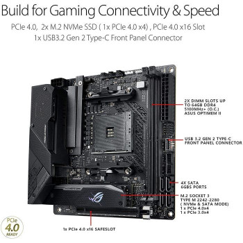 Motherboard Asus ROG STRIX B550-I GAMING DDR4 AM4 Motherboard Asus ROG STRIX B550-I GAMING DDR4 AM4