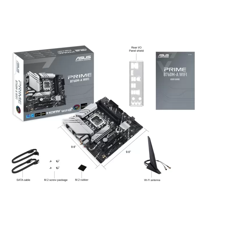 Материнская Плата Asus PRIME B760M-A WIFI DDR5 DIMM LGA1700