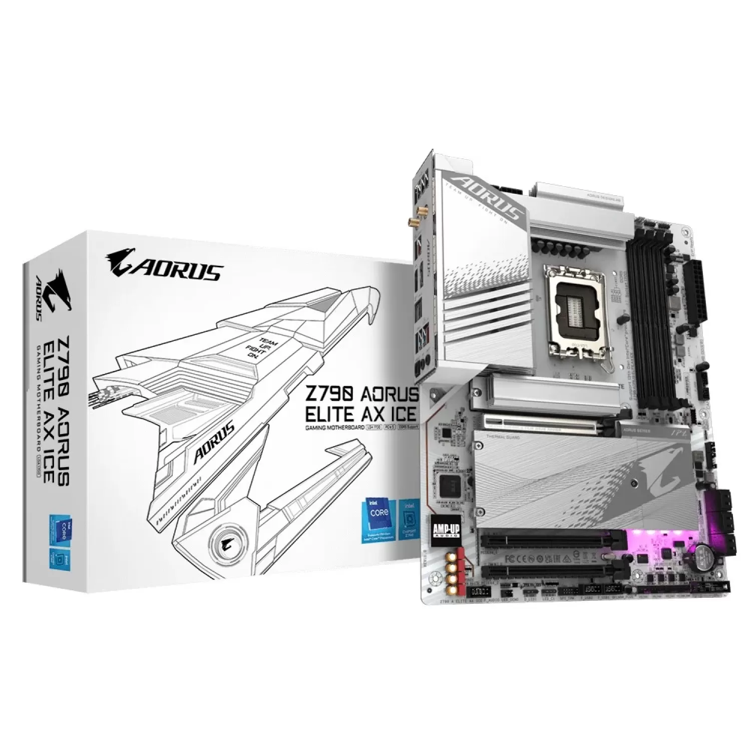 Материнская Плата Gigabyte Z790 AORUS ELITE AX ICE DDR5 DIMM LGA1700