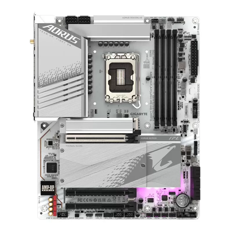 לוח אם Gigabyte Z790 AORUS ELITE AX ICE DDR5 DIMM LGA1700 לוח אם Gigabyte Z790 AORUS ELITE AX ICE DDR5 DIMM LGA1700