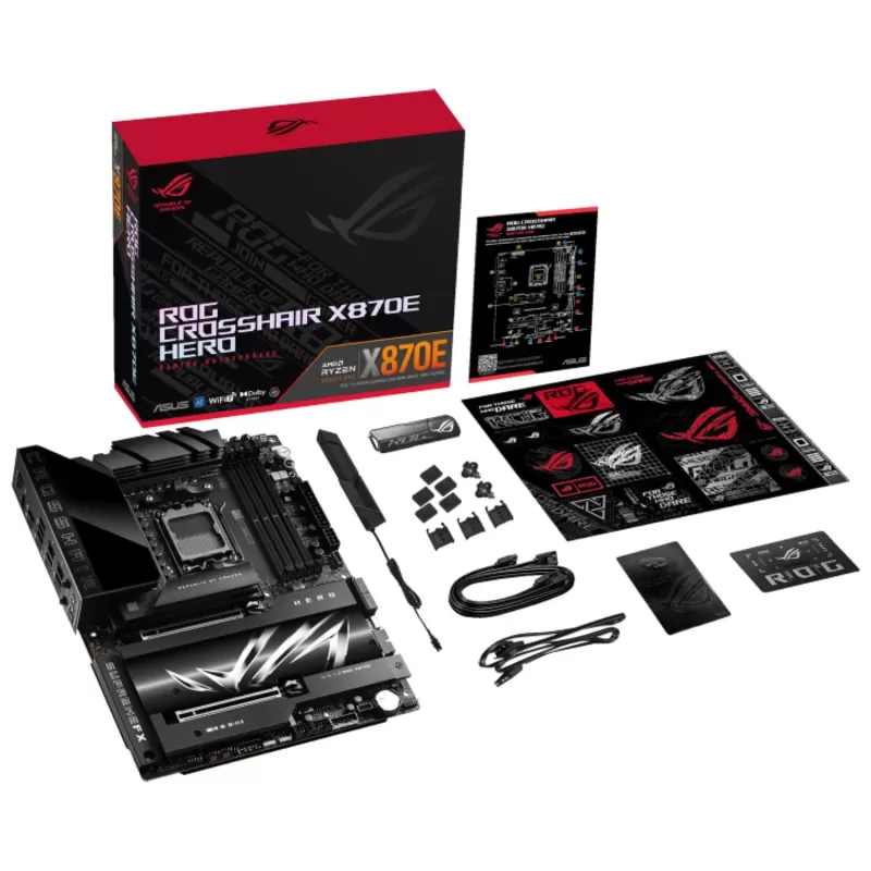 לוח אם Asus ROG CROSSHAIR X870E HERO DDR5 AM5 לוח אם Asus ROG CROSSHAIR X870E HERO DDR5 AM5