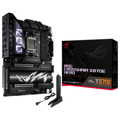 לוח אם ASUS ROG CROSSHAIR X870E HERO DDR5 AM5 לוח אם ASUS ROG CROSSHAIR X870E HERO DDR5 AM5