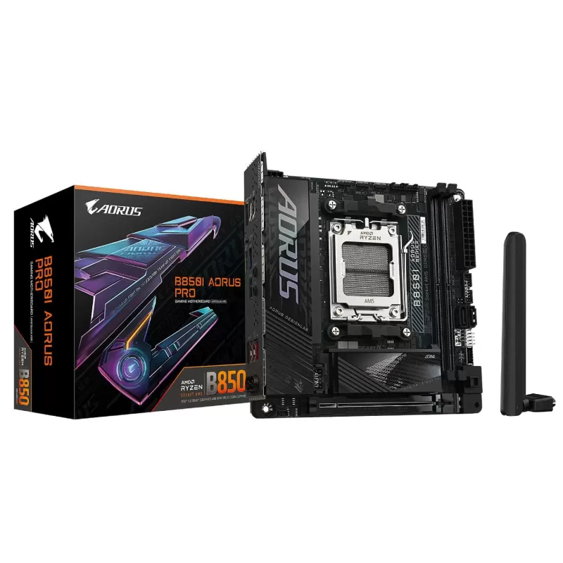 לוח אם Gigabyte B850I AORUS PRO DDR5 AM5 לוח אם Gigabyte B850I AORUS PRO DDR5 AM5