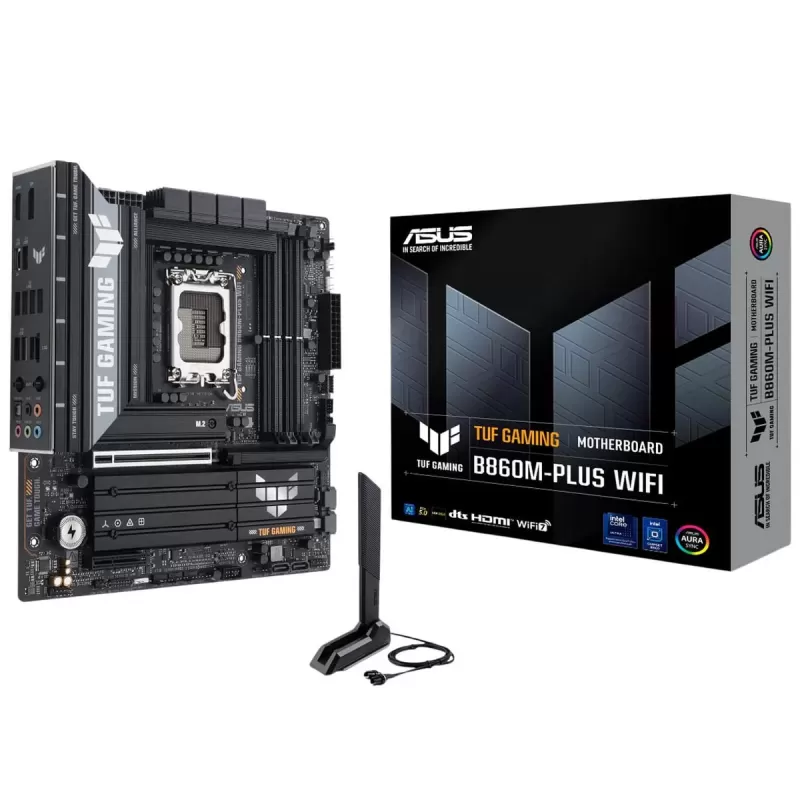 לוח אם Asus TUF GAMING B860M-PLUS WIFI DDR5 LGA1851 לוח אם Asus TUF GAMING B860M-PLUS WIFI DDR5 LGA1851