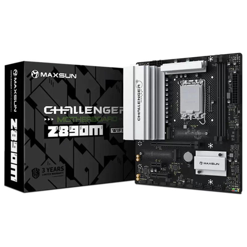 לוח אם MAXSUN Challenger Z890M WIFI DDR5 LGA1851 לוח אם MAXSUN Challenger Z890M WIFI DDR5 LGA1851