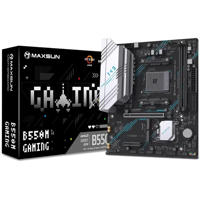 Материнская Плата MAXSUN B550M GAMING WIFI DDR4 AM4