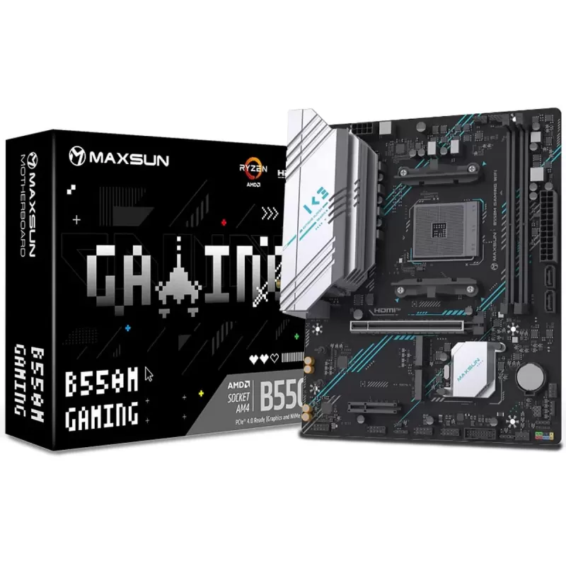 Материнская Плата MAXSUN B550M GAMING WIFI DDR4 AM4