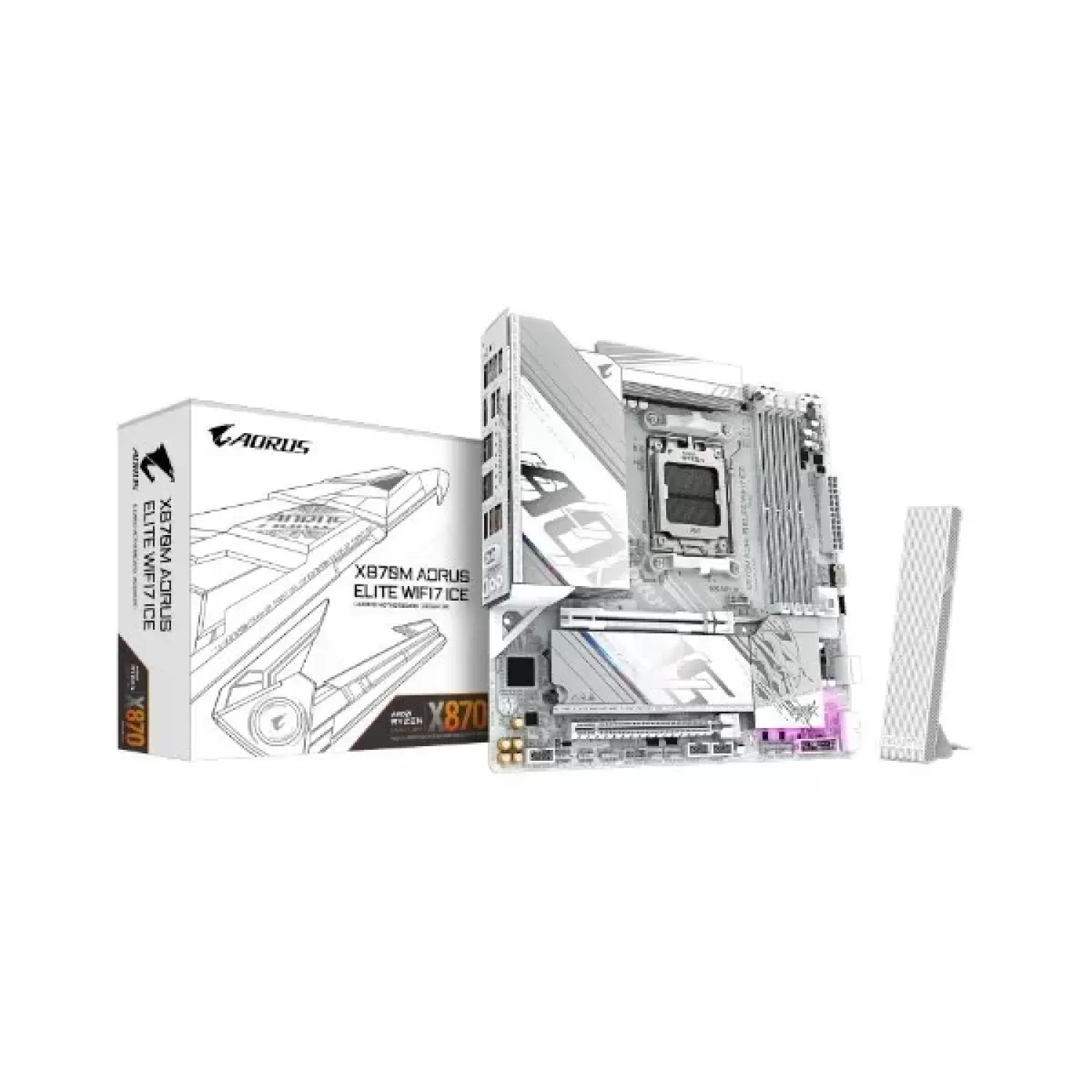 Материнская Плата Gigabyte X870M A ELITE WF7 ICE DDR5 AM5