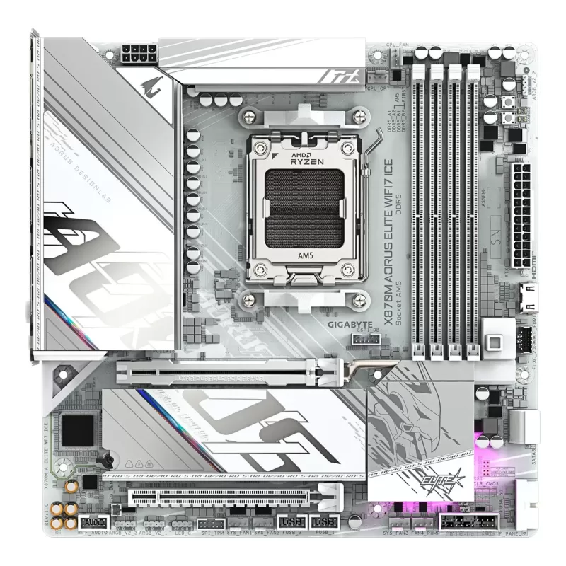 Материнская Плата Gigabyte X870M A ELITE WF7 ICE DDR5 AM5