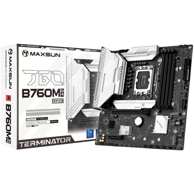 לוח אם MAXSUN Terminator B760M D4 WiFi6E V2 DDR4 LGA1700