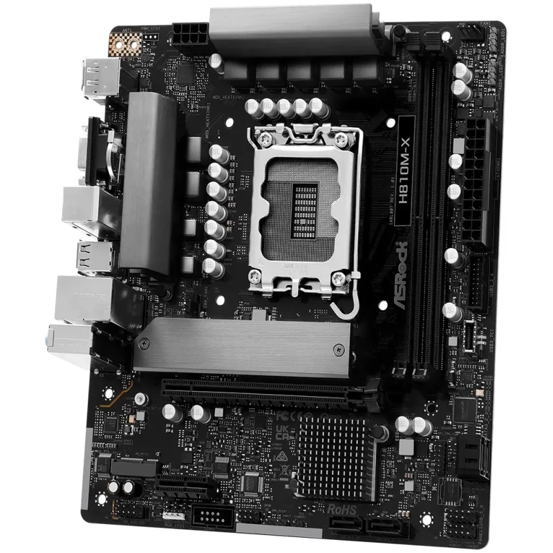 Motherboard ASRock H810M-X DDR5 LGA1851
