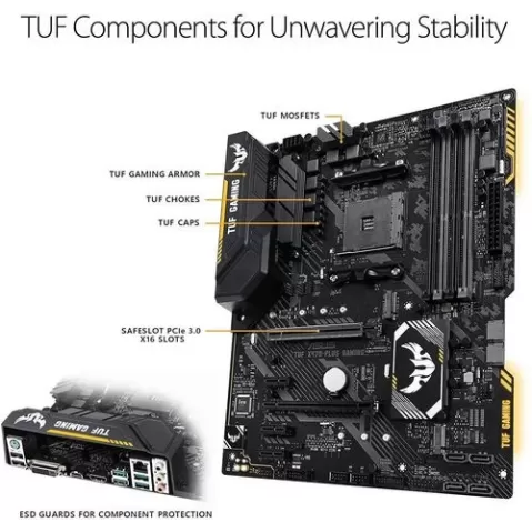 לוח אם Asus TUF X470-PLUS GAMING DDR4 AM4