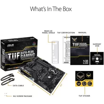 לוח אם Asus TUF X470-PLUS GAMING DDR4 AM4