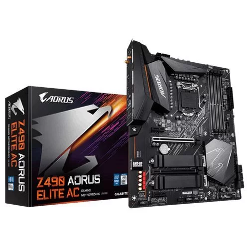 לוח אם Gigabyte Z490 AORUS ELITE AC DDR4 LGA1200 - יבואן רשמי