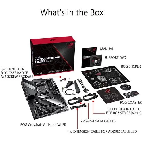 לוח אם Asus ROG Crosshair VIII Hero (WI-FI) DDR4 AM4