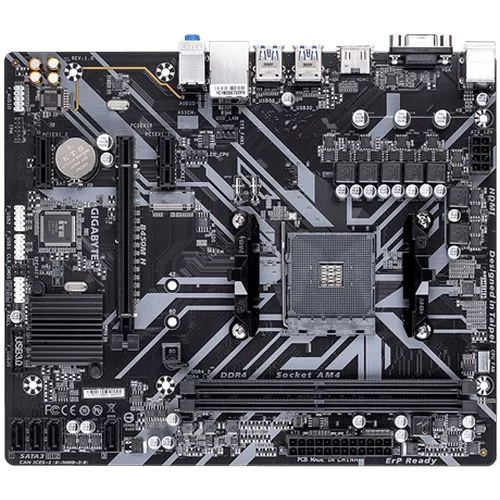 Материнская Плата Gigabyte B450M H DDR4 AM4 Материнская Плата Gigabyte B450M H DDR4 AM4