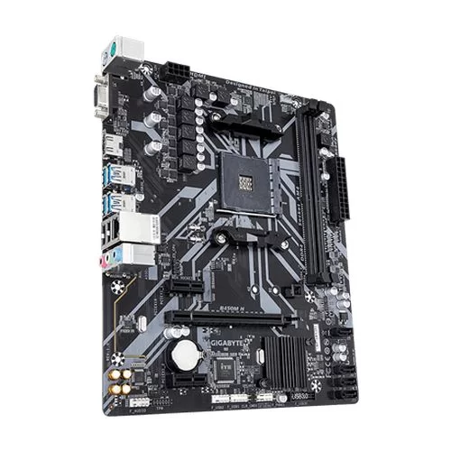 Материнская Плата Gigabyte B450M H DDR4 AM4 Материнская Плата Gigabyte B450M H DDR4 AM4