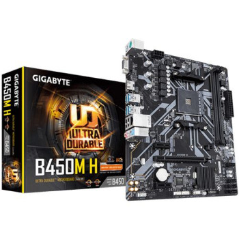 לוח אם Gigabyte B450M H DDR4 AM4 לוח אם Gigabyte B450M H DDR4 AM4