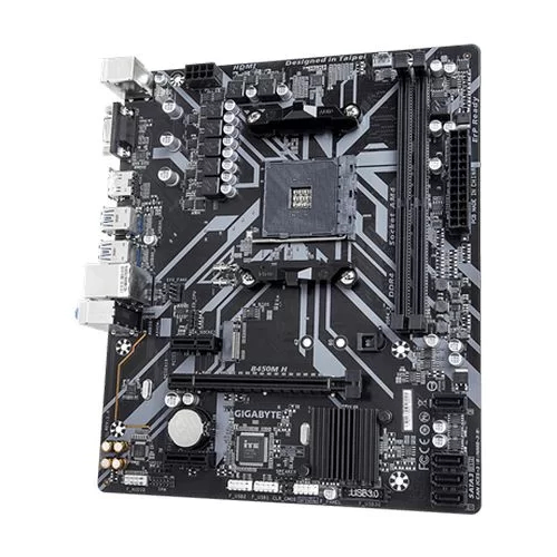 Материнская Плата Gigabyte B450M H DDR4 AM4 Материнская Плата Gigabyte B450M H DDR4 AM4