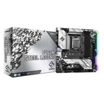 Материнская Плата ASRock B460M Steel Legend DDR4 LGA1200 Материнская Плата ASRock B460M Steel Legend DDR4 LGA1200