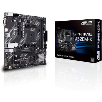 Материнская Плата Asus PRIME A520M-K DDR4 AM4 Материнская Плата Asus PRIME A520M-K DDR4 AM4
