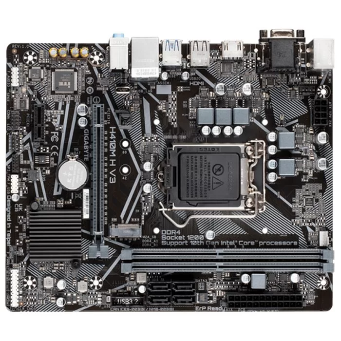 Материнская Плата Gigabyte H410M H V3 DDR4 DIMM LGA1200