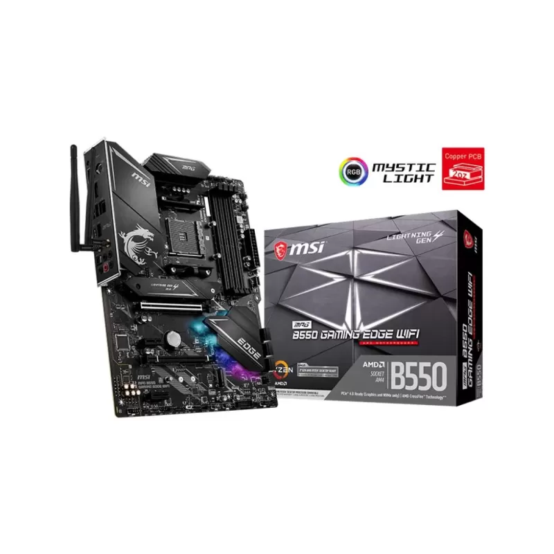 לוח אם MSI MPG B550 GAMING EDGE WIFI DDR4 AM4 לוח אם MSI MPG B550 GAMING EDGE WIFI DDR4 AM4