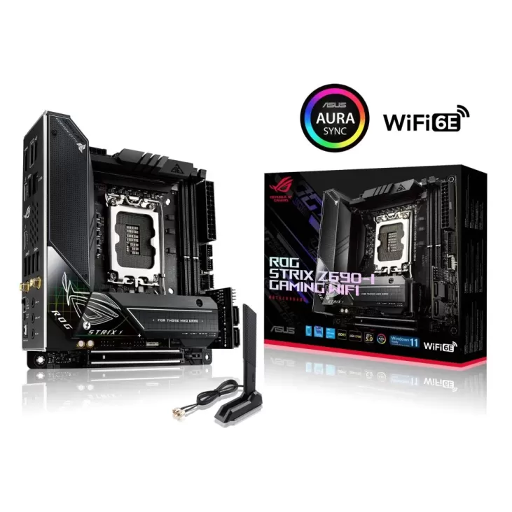 לוח אם Asus ROG STRIX Z690-I GAMING WIFI DDR5 DIMM LGA1700