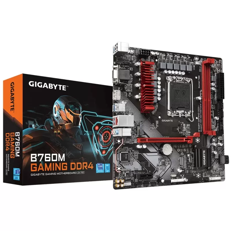 לוח אם Gigabyte B760M GAMING DDR4 DDR4 DIMM LGA1700 לוח אם Gigabyte B760M GAMING DDR4 DDR4 DIMM LGA1700