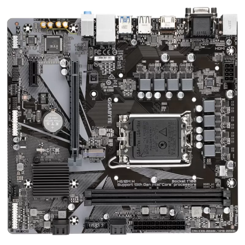לוח אם Gigabyte H610M H DDR5 LGA1700 - יבואן רשמי