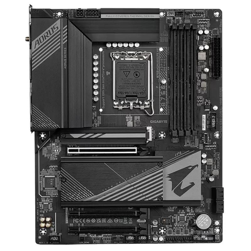 לוח אם Gigabyte B760 AORUS ELITE AX DDR5 DIMM LGA1700 - יבואן רשמי
