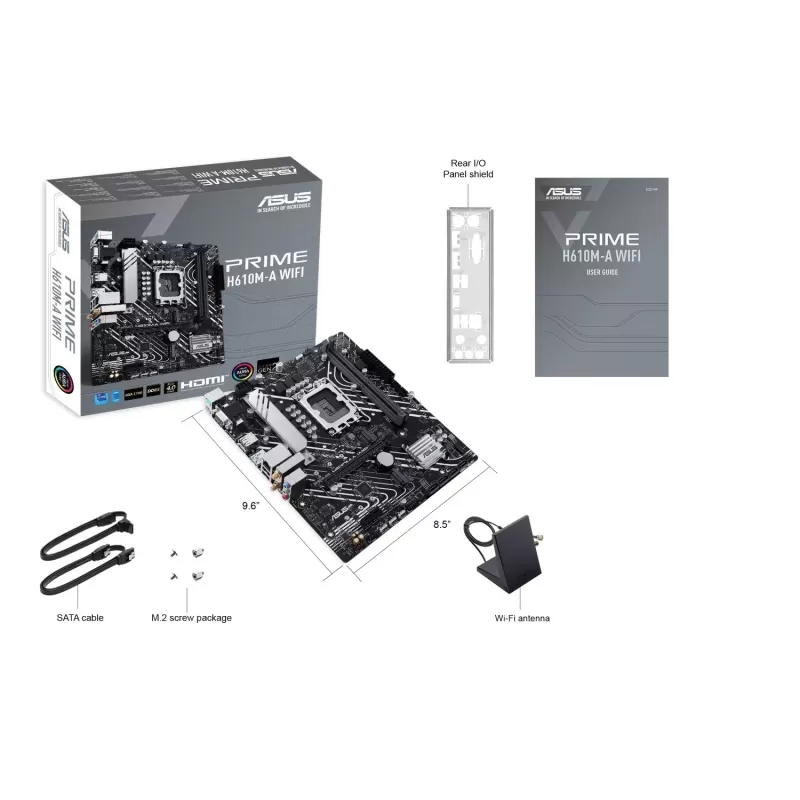 Материнская Плата Asus PRIME H610M-A WIFI DDR5 DIMM LGA1700 Материнская Плата Asus PRIME H610M-A WIFI DDR5 DIMM LGA1700
