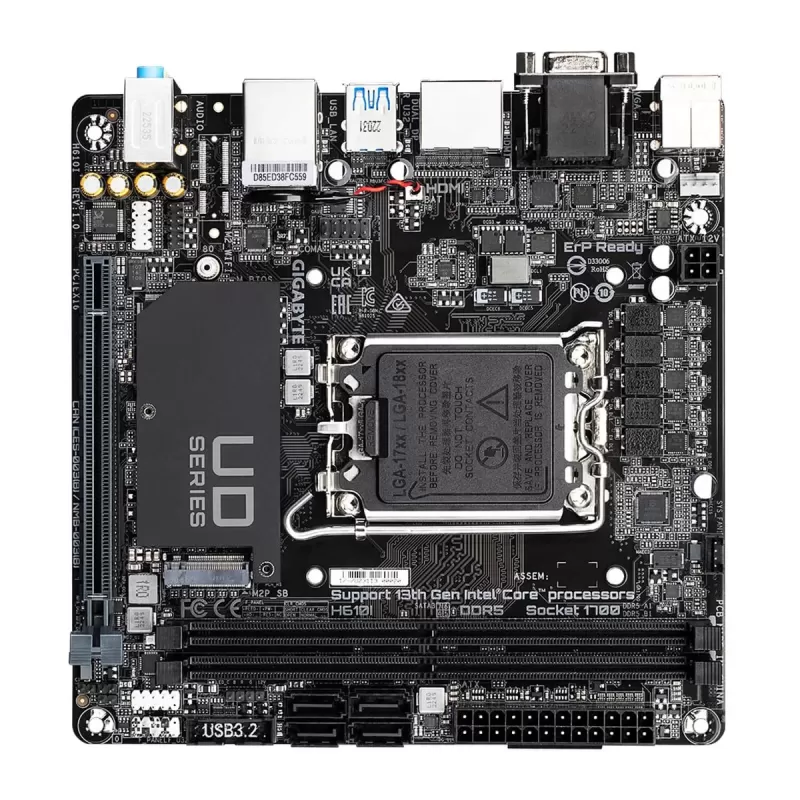 Материнская Плата Gigabyte H610I DDR5 LGA1700 Материнская Плата Gigabyte H610I DDR5 LGA1700