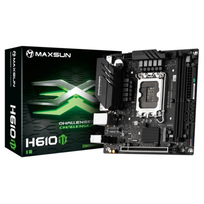 Motherboard MAXSUN Challenger H610ITX 2.5G DDR4 LGA1700 Motherboard MAXSUN Challenger H610ITX 2.5G DDR4 LGA1700