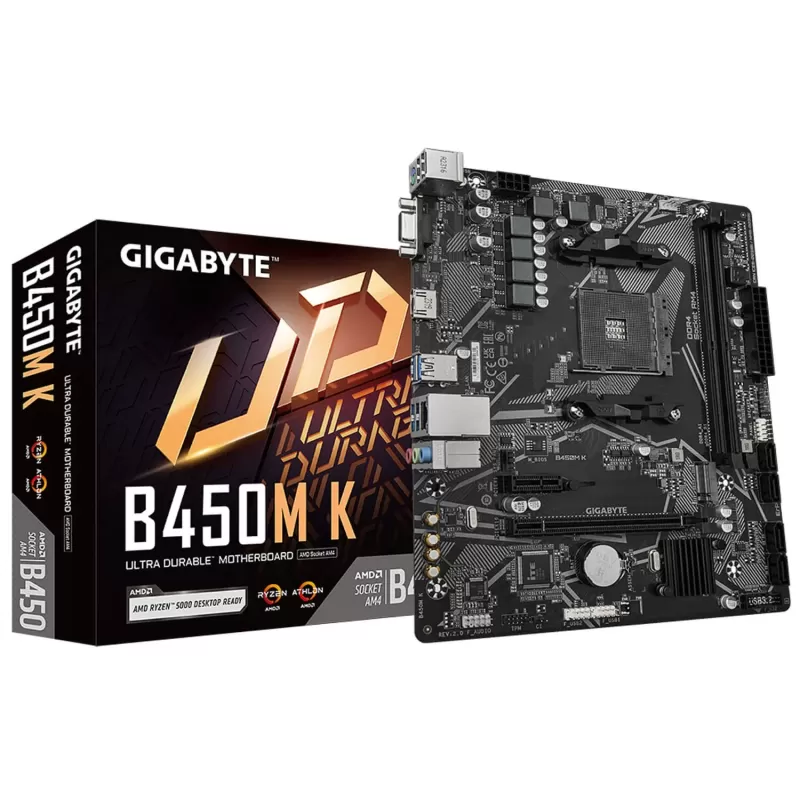 Motherboard Gigabyte B450M K 2.0 DDR4 AM4 - official importer