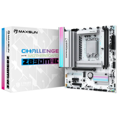 לוח אם MAXSUN Challenger Z890M WIFI ICE DDR5 LGA1851 לוח אם MAXSUN Challenger Z890M WIFI ICE DDR5 LGA1851