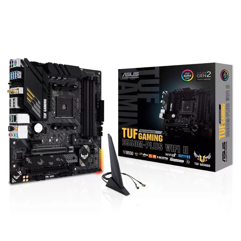 Материнская Плата Asus TUF GAMING B550M-PLUS WiFi II DDR4 AM4 Материнская Плата Asus TUF GAMING B550M-PLUS WiFi II DDR4 AM4