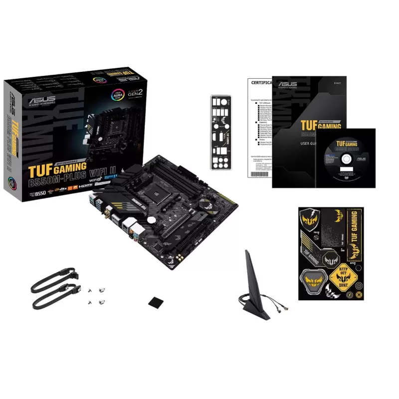 Материнская Плата Asus TUF GAMING B550M-PLUS WiFi II DDR4 AM4 Материнская Плата Asus TUF GAMING B550M-PLUS WiFi II DDR4 AM4