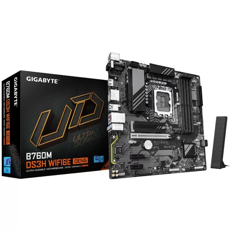 Материнская Плата Gigabyte B760M DS3H WF6E GEN5 DDR5 LGA1700