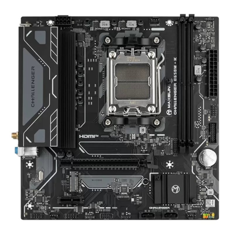 Motherboard MAXSUN Challenger B650M-K WiFi DDR5 AM5 Motherboard MAXSUN Challenger B650M-K WiFi DDR5 AM5