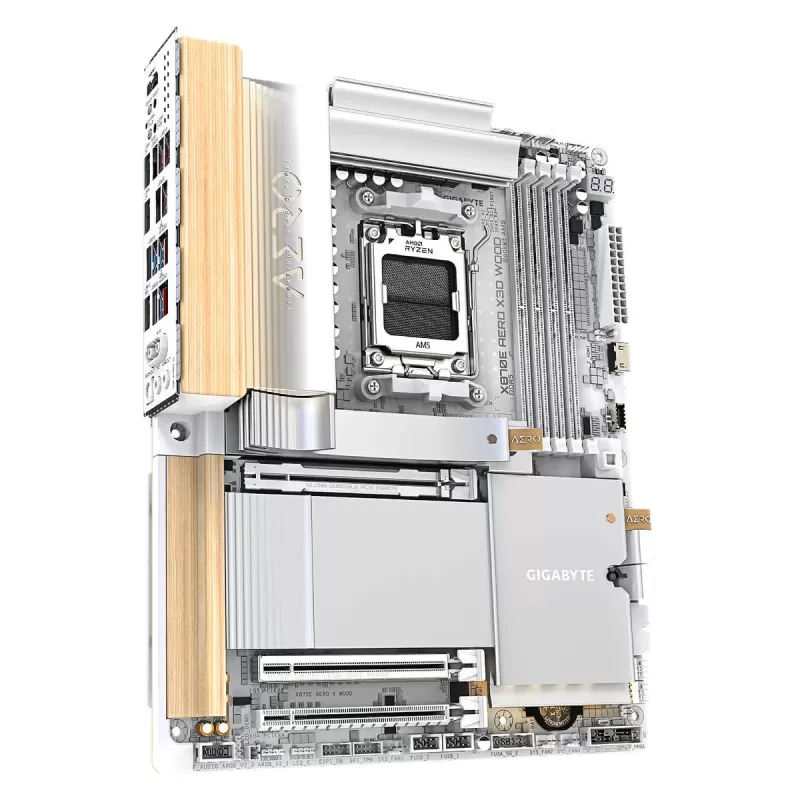 לוח אם Gigabyte X870E AERO X3D WOOD DDR5 AM5 - יבואן רשמי