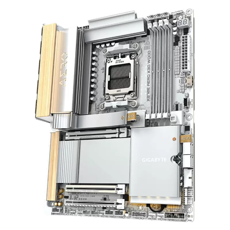 לוח אם Gigabyte X870E AERO X3D WOOD DDR5 AM5 - יבואן רשמי