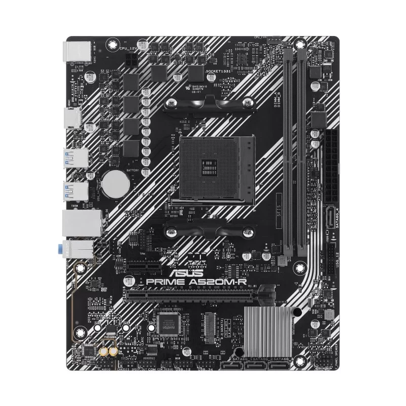 Материнская Плата Asus Prime A520M-R AM4 DDR4 AM4