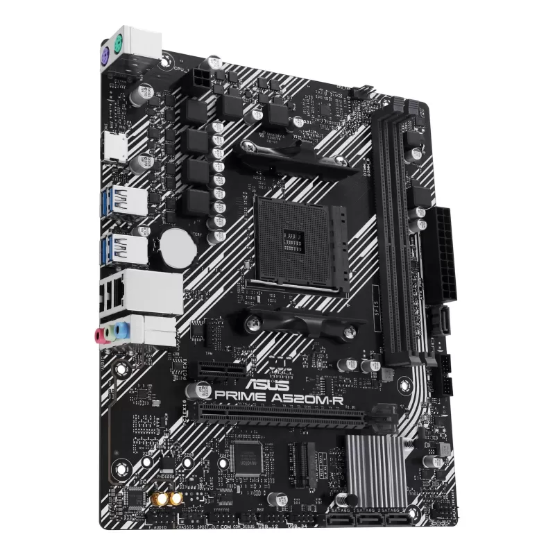Материнская Плата Asus Prime A520M-R AM4 DDR4 AM4