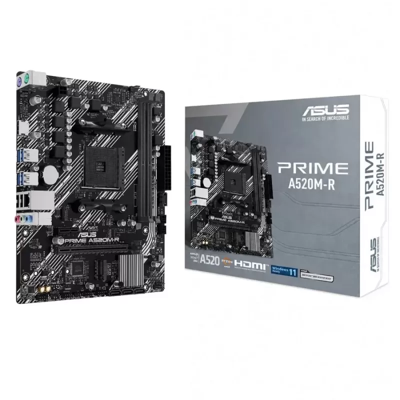 Материнская Плата Asus Prime A520M-R AM4 DDR4 AM4
