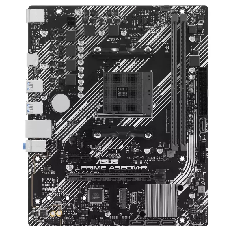 Материнская Плата Asus Prime A520M-R AM4 DDR4 AM4