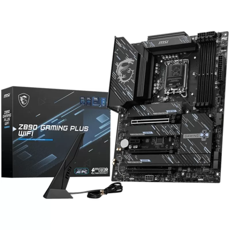 לוח אם MSI Z890 GAMING PLUS WIFI DDR5 LGA1851 לוח אם MSI Z890 GAMING PLUS WIFI DDR5 LGA1851