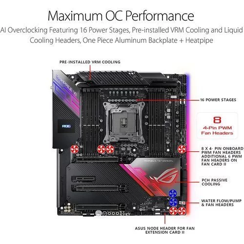 לוח אם Asus ROG RAMPAGE VI EXTREME ENCORE MB DDR4 LGA2066