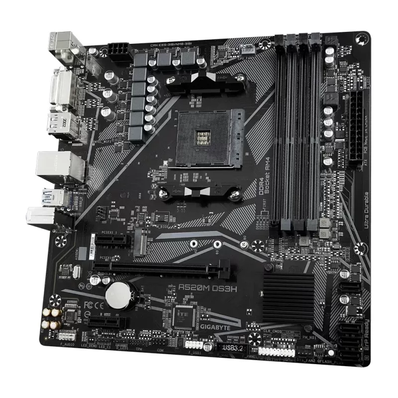 Motherboard Gigabyte A520M DS3H DDR4 DIMM AM4 - official importer